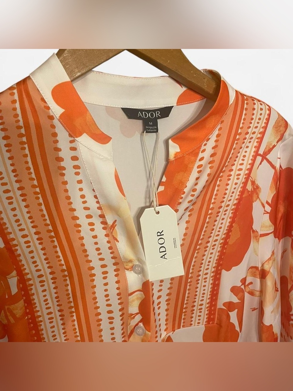 NWT Ador orange floral maxi dress. Size M #floral #maxidress #summerdress
